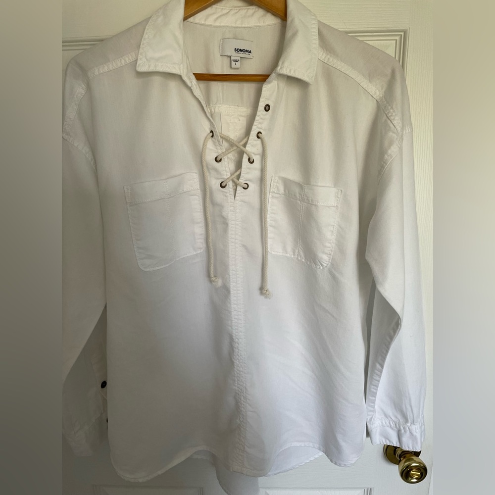 Sonoma size large white blouse
